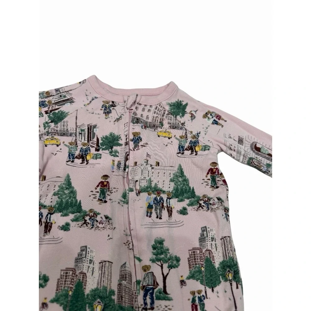 Ralph Lauren baby one piece iconic polo bear New York City Madison Ave 3 month